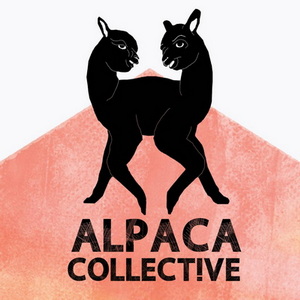 Alpaca Collect!ve logo: two black alpacas above the band name